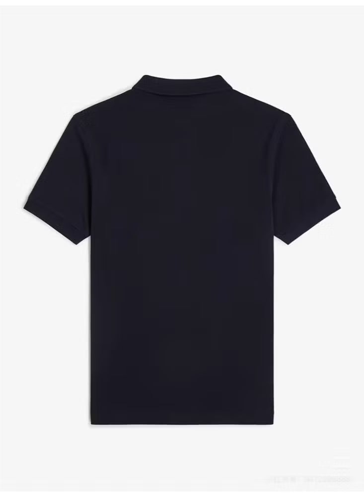 فريد بيري بولر رجالي موديل ضيق (Slim Fit) - قميص بولو بكمام قصير للعمل والاسترخاء - Image 4